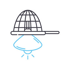 borrowing ideas line icon, outline symbol, vector illustration, concept sign