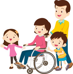 Wheelchair people for elderly and handicapped patients