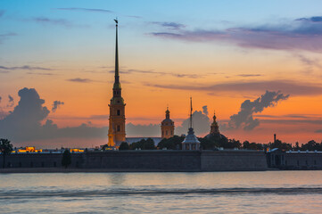Obraz premium The Peter and Paul fortress in Saint Petersburg