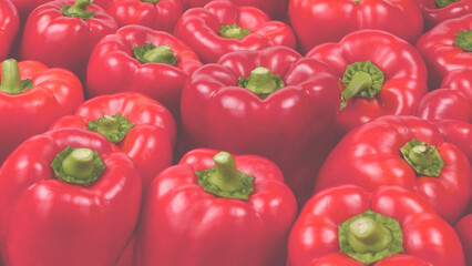 Fresh red bell pepper background.