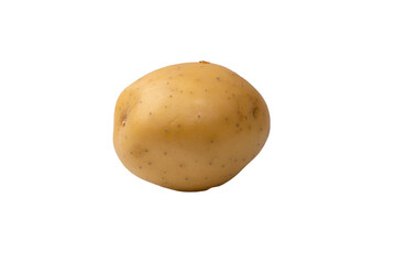 A group of fresh tasty potato isolated on white background.