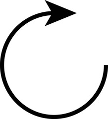 Refresh icon vector . Rotation arrow in a circle web symbol