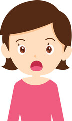 Obraz premium women men boy and girl face emotions character constructor different hairstyles People portrait cartoon