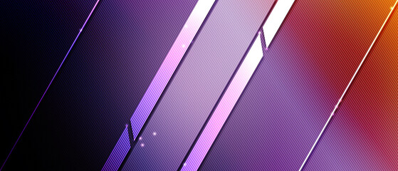 speed and motion blur over dark purple background