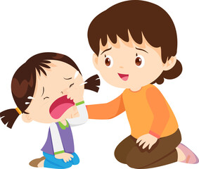 expression sad and cry cartoon character