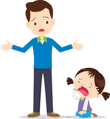 expression sad and cry cartoon character