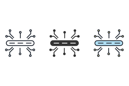 Hub Icons  Symbol Vector Elements For Infographic Web