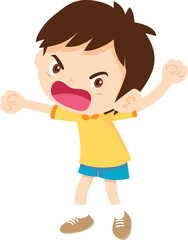 expressing anger and emotion angry cartoon character