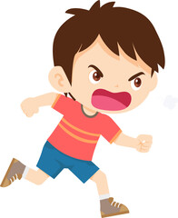 expressing anger and emotion angry cartoon character