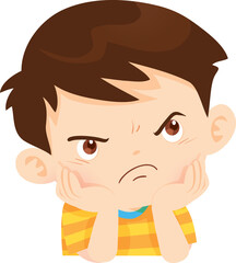 Obraz premium expressing anger and emotion angry cartoon character