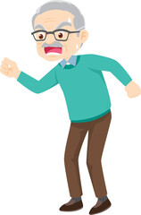 expressing anger and emotion angry cartoon character