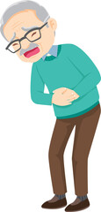 Obraz premium Grandparents,elderly people,grandfather and grandmother, characters in various activities