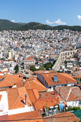 Fototapeta na wymiar Panoramic view of city of Kavala, Greece