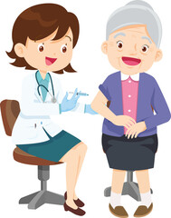 Grandparents,elderly people,grandfather and grandmother, characters in various activities