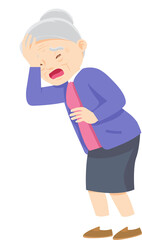 Grandparents,elderly people,grandfather and grandmother, characters in various activities