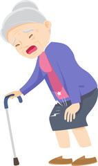 Grandparents,elderly people,grandfather and grandmother, characters in various activities