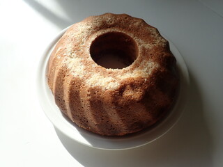 typical czech round ring cake babovka