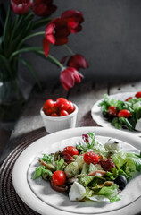 salad with tomatoes
