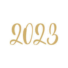 2023. Merry Christmas and Happy New Year lettering. Winter holiday greeting card, xmas quotes and phrases illustration set. Typography collection for banners, postcard, greeting cards, gifts