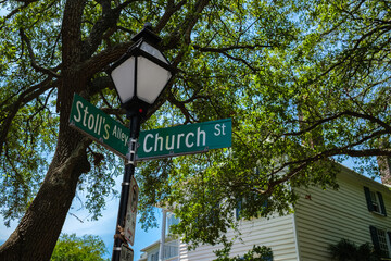 Cityscape of historic Charleston, South Carolina