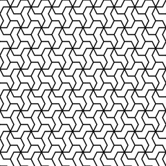 Mosaic. Zigzag figures ornament. Repeated puzzle shapes background. Mosaics motif. Grate wallpaper. Grid backdrop. Digital paper, page fills, web design, textile print. Seamless abstract pattern