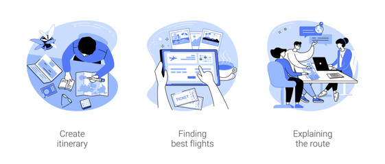 Travel planner isolated cartoon vector illustrations se © Visual Generation