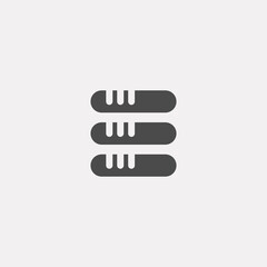 Database vector icon sign symbol