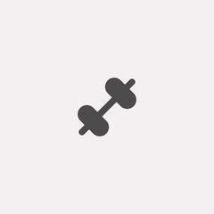 Dumbbell vector icon sign symbol
