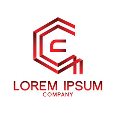 Letter C line logo design Creative minimal linear monogram symbol. Universal elegant vector sign design. Premium type of business logo. Graphic alphabet symbol for technology identity