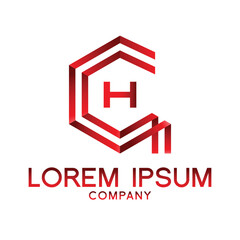 Letter H line logo design Creative minimal linear monogram symbol. Universal elegant vector sign design. Premium type of business logo. Graphic alphabet symbol for technology identity