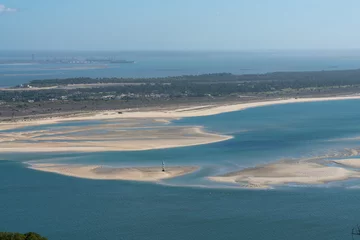 Cercles muraux Plage de Marinha, Algarve, Portugal A sand bank in Troia island in Portugal