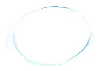 Minimalism frame watercolor round line, art decoration, sketch. Illustration hand drawn modern