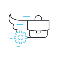 daily task line icon, outline symbol, vector illustration, concept sign