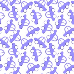 Cartoon kids seamless cars toys pattern for child clothes print and wrapping paper and fabrics and accessories