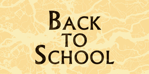 Napis Back to school - obrazy, fototapety, plakaty