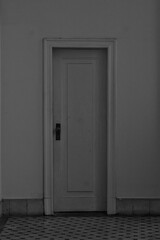 closed door in an internal place in Thermas Antônio Carlos, Poços de Caldas - MG, Brazil