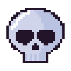 skull pixel art