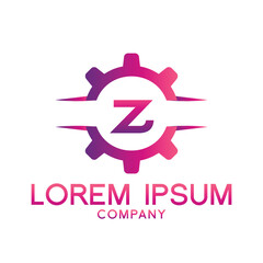 Letter Z line logo design Creative minimal linear monogram symbol. Universal elegant vector sign design. Premium type of business logo. Graphic alphabet symbol for technology identity