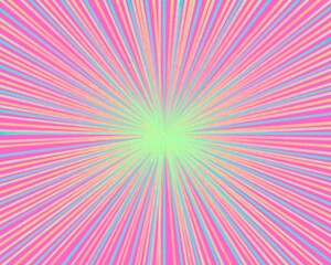 Fun multicolored flash star in pink, green, blue, yellow colors, ideal for birthdays, children, babies, fun, parties, celebrations, games