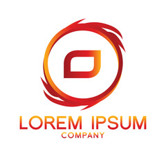 Letter O line logo design Creative minimal linear monogram symbol. Universal elegant vector sign design. Premium type of business logo. Graphic alphabet symbol for technology identity