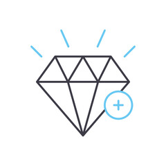 finance line icon, outline symbol, vector illustration, concept sign