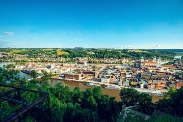 Panoramic view of Passau