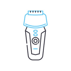 Fototapeta premium electric aprom line icon, outline symbol, vector illustration, concept sign