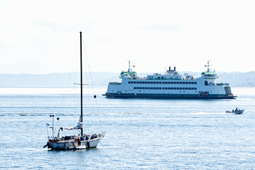 Ocean Inlet leading to a secluded bay surrounded by mountains and a rock beach