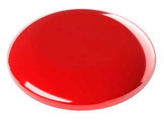 Obraz na płótnie Canvas Red button isolate backbround , 3D render