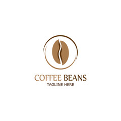 coffee bean icon vector