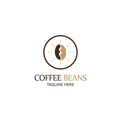 coffee bean icon vector