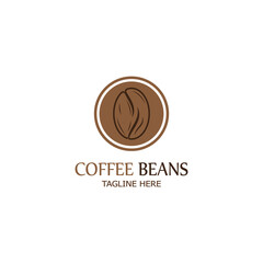 coffee bean icon vector