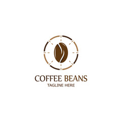 coffee bean icon vector