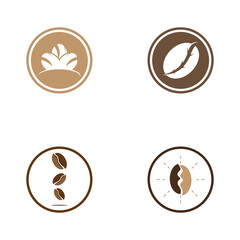 coffee bean icon vector